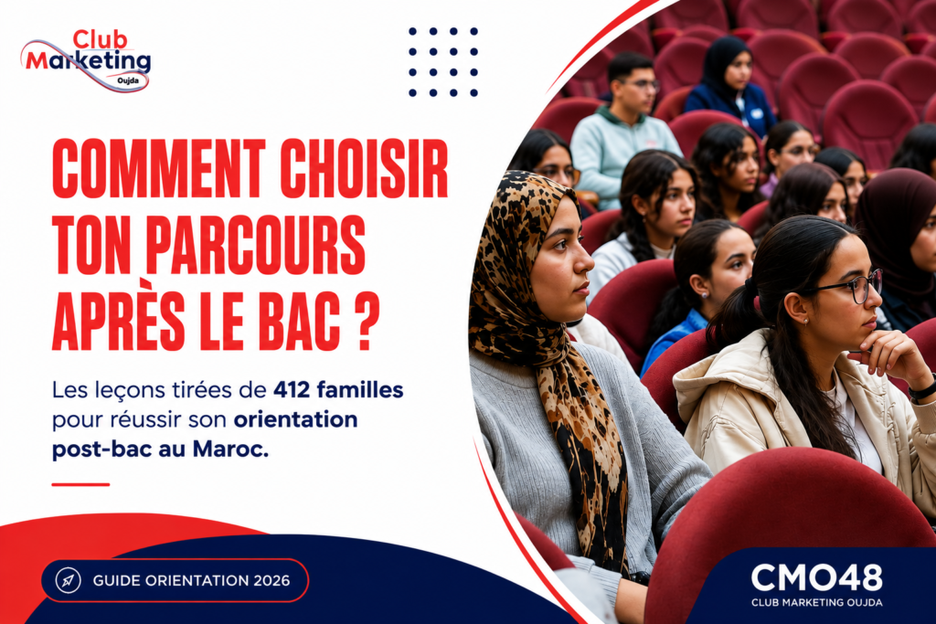 Orientation post-bac au Maroc : étudiants participant à la Journée d'Orientation CMO48 à Oujda.