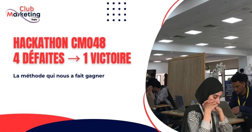 Équipe CMO48 pendant un hackathon