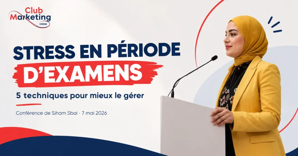 Siham Sbai anime une conférence sur la gestion du stress des examens au CMO48 à Oujda